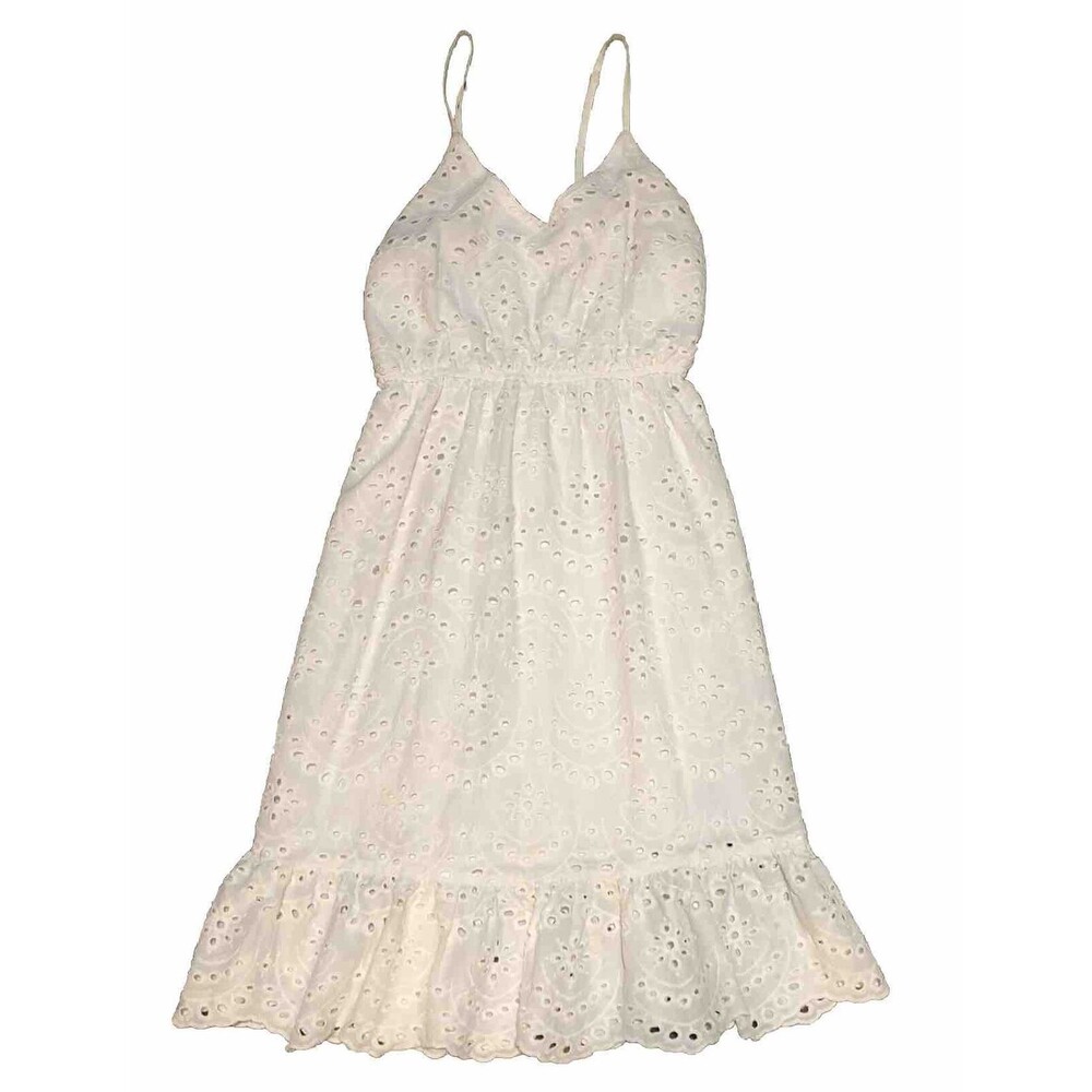Handmade Japna White Knee Length Dress Size XS